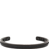 Pig & Hen - Cuff Bracelets - Czarny | Czarny Navarch 6 mm
